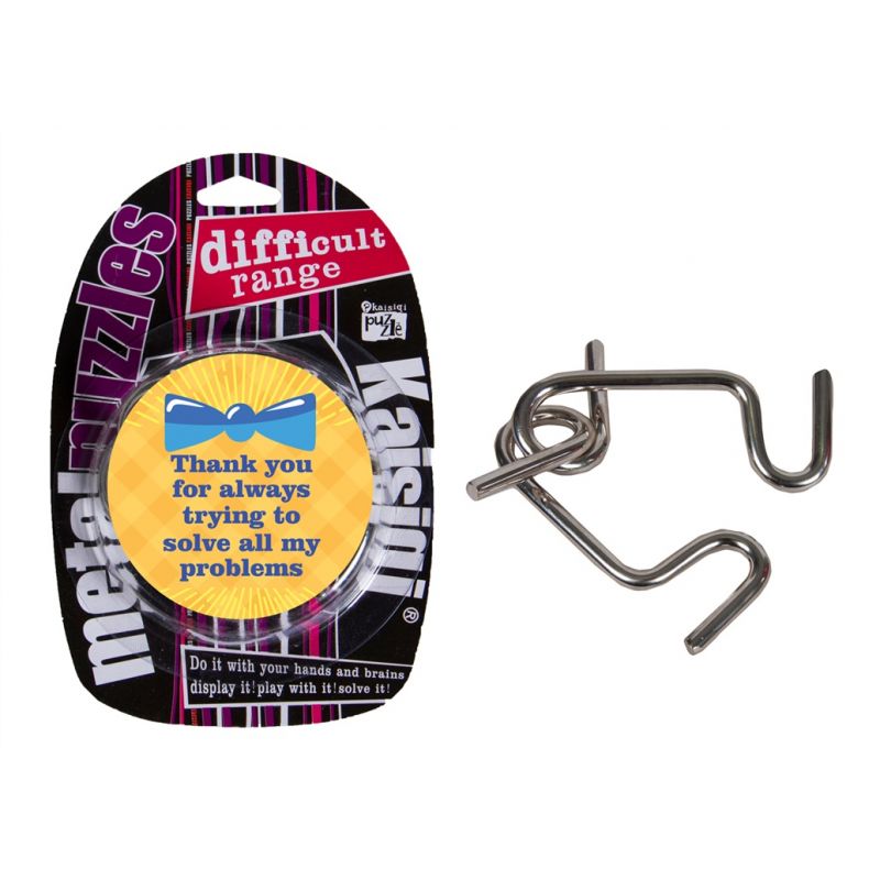 Father's Day Kit 7 - Metal Puzzle with Sticker - English