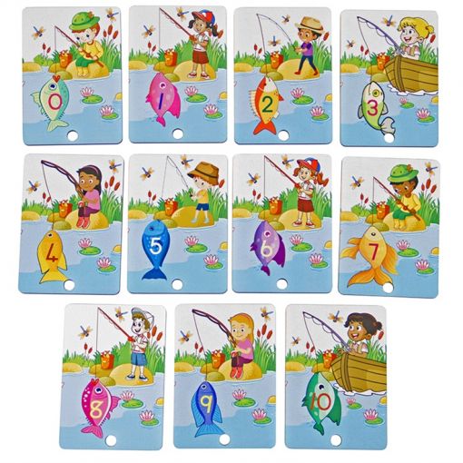 Number Line - Chain Link Counter Game Fishing 0-10 in Bin