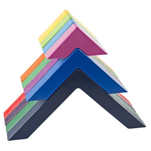 Geometric Rainbow Building Blocks (12pc)
