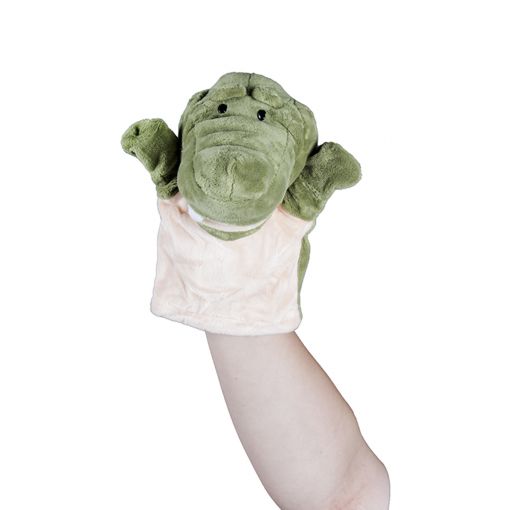 Hand Puppet Open Mouth Stuffed - Crocodile