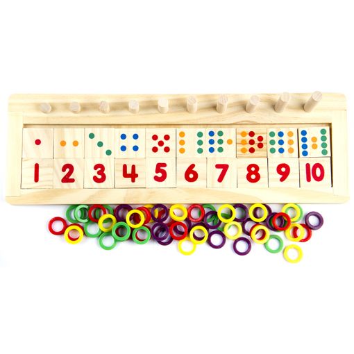Wooden - Teaching Set - Numbers Count & Match
