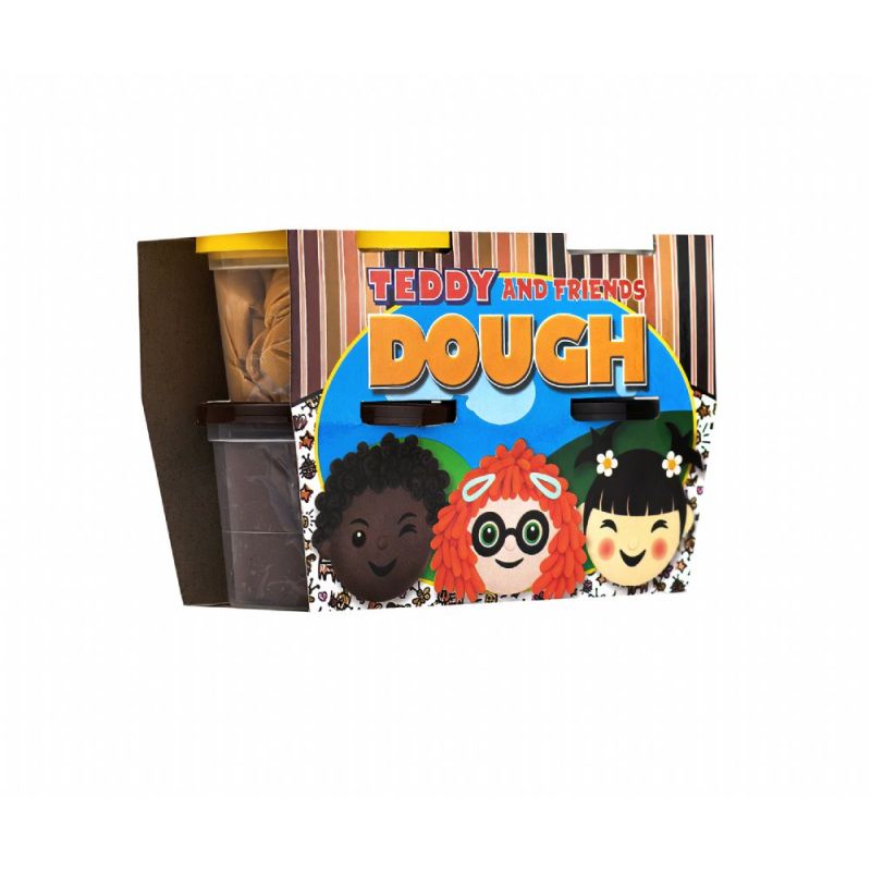 Dough - Skintone Teddy Play Kit (4x100g)