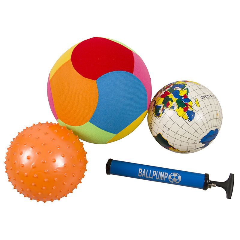 Sensory Balls - Set of 3 with Pump