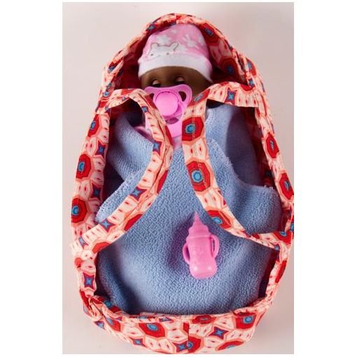 Soft Baby Doll in Doll's Carrier