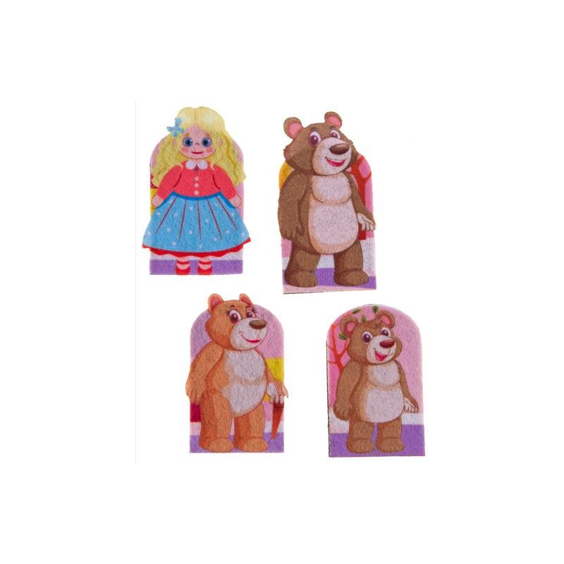 Finger - Printed Story Puppets - Goldilocks (4pc)