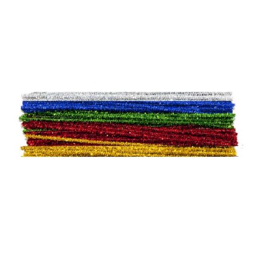 Pipe Cleaners (20pc) Tinsel - Assorted Colours