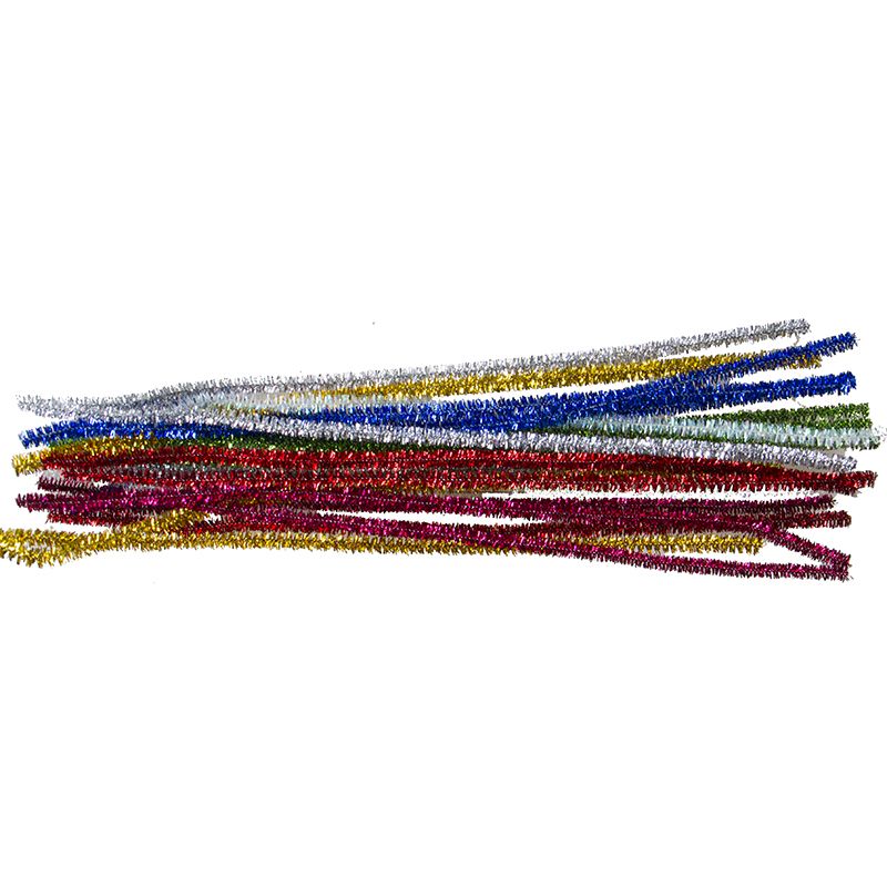 Pipe Cleaners (20pc) Tinsel - Assorted Colours
