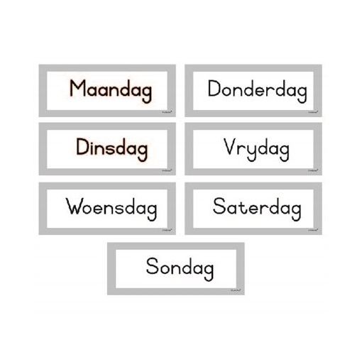 Flash Cards - Set of (10) - Afrikaanse Flitskaarte