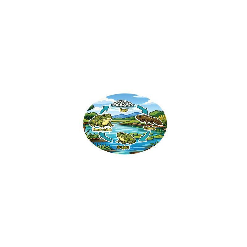 Felt Theme - Life Cycles, Habitats, Captions - Pic & Captions (62pc)