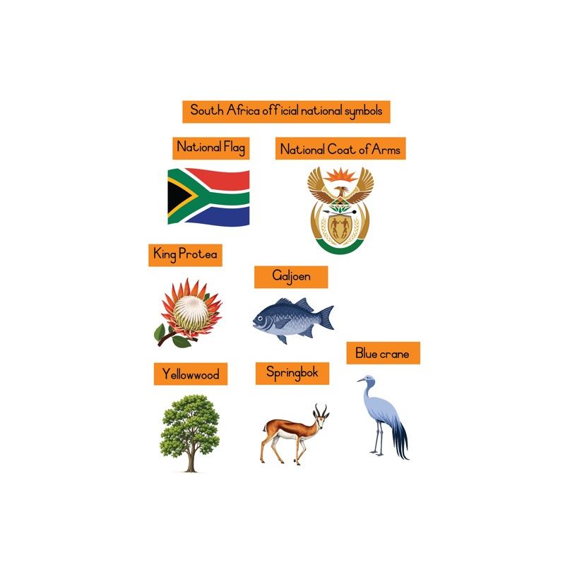 Felt Theme - My Country - Pictures (53pc) with Captions (57pc)
