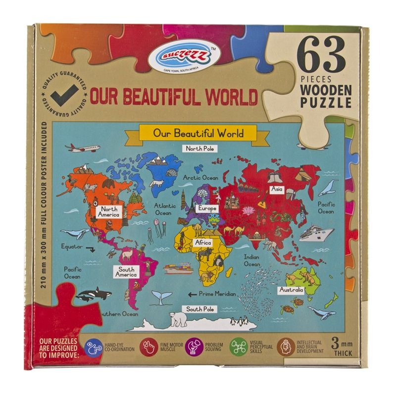 PZ SZ Wood 63pc - Our Beautiful World