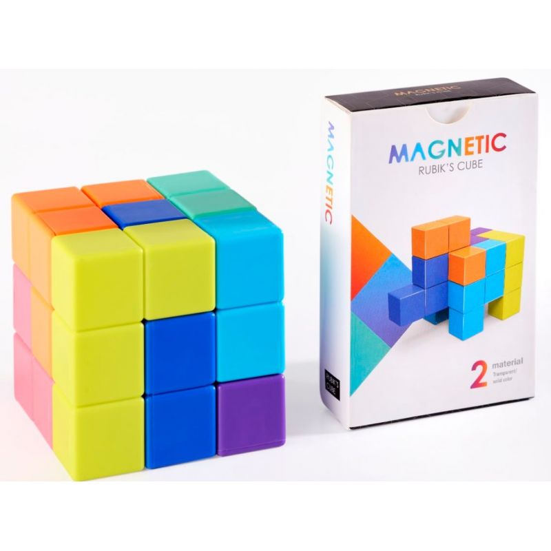 Magnetic Tetris Cube (with Cards)
