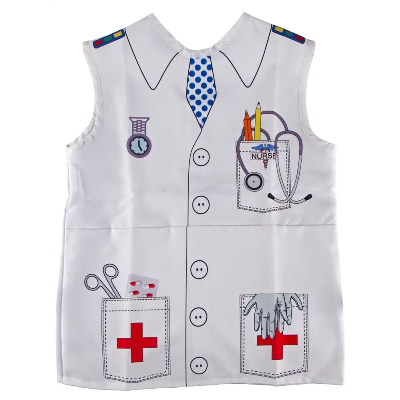 Fantasy Clothes - Nurse Printed Top (L) 6-7 years