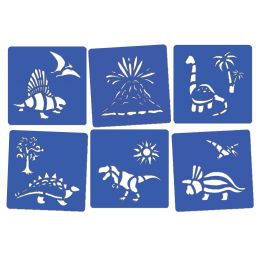 Stencil Set - Dinosaurs (6pc)