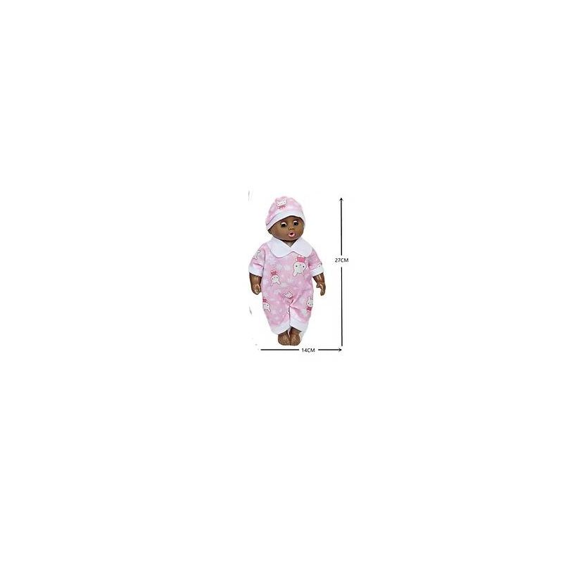 Doll - Soft Baby Doll African in Packet ASST (27cm)