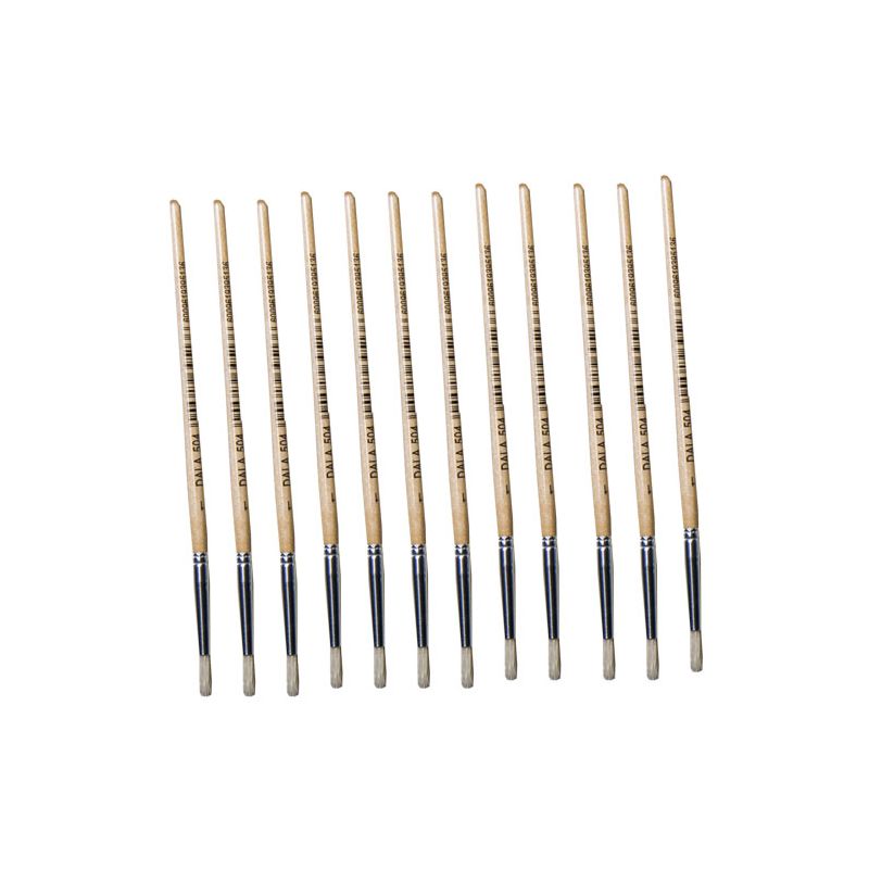 Brushes Round (Hog Hair) 1 S/H - 12pc