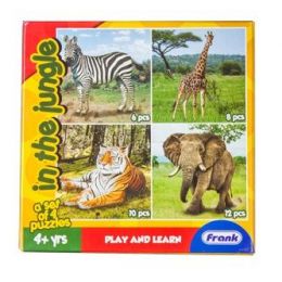 PZ CardBoard 4in1 (6-8-10-12pc) - Jungle Animals