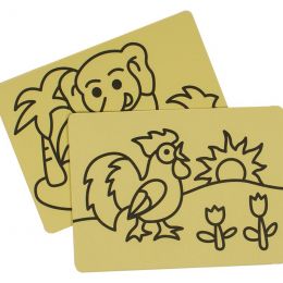 Sand Art Peel-off Stickers (2xA5 sheets) - Assorted