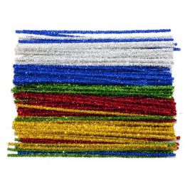 Pipe Cleaners (100pc) - Tinsel / Glitter Assorted Colours