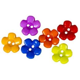Buttons Flowers (12g) - Medium (~15mm)