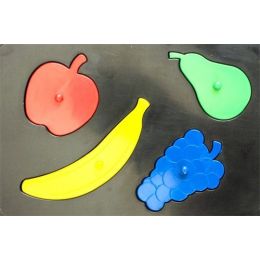 Plastic Peg Puzzle - Fruit