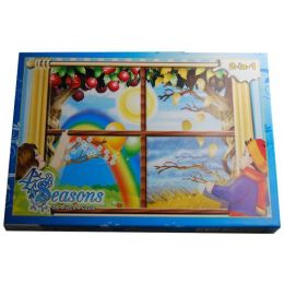Puzzle A4 - Four Seasons 2in1 (36 48pc) - cardboard