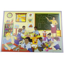 Puzzle A3 - Look Again Classroom  2in1 (2x60pc) - cardboard