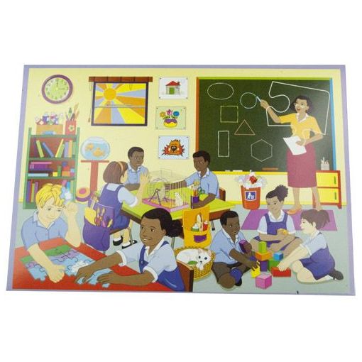 Puzzle A3 - Look Again Classroom  2in1 (2x60pc) - cardboard