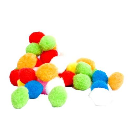 Pom Poms 25mm (20pc) Assorted Mix