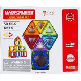 Magna Tiles (30pc) Magformers Basic plus Inner Circle (Magnetic Construction)