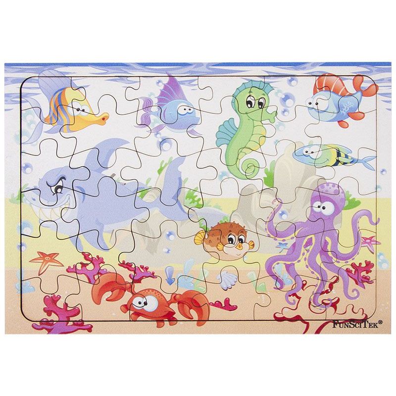 PZ Wood Frame - A4 36pc - Sea Animals (LP)