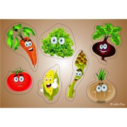 Knob Puzzle A4 - Vegetables...