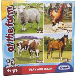 PZ CardBoard 4in1 (6-8-10-12pc) - Farm Animals