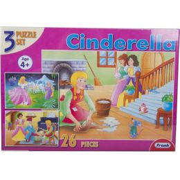 PZ CardBoard 3in1 Story Puzzle - Cinderella 26pc