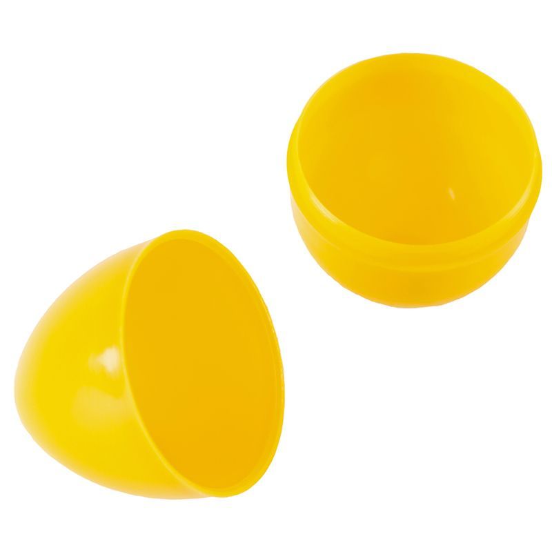 Plastic Container Egg Shape 5pack - Yellow