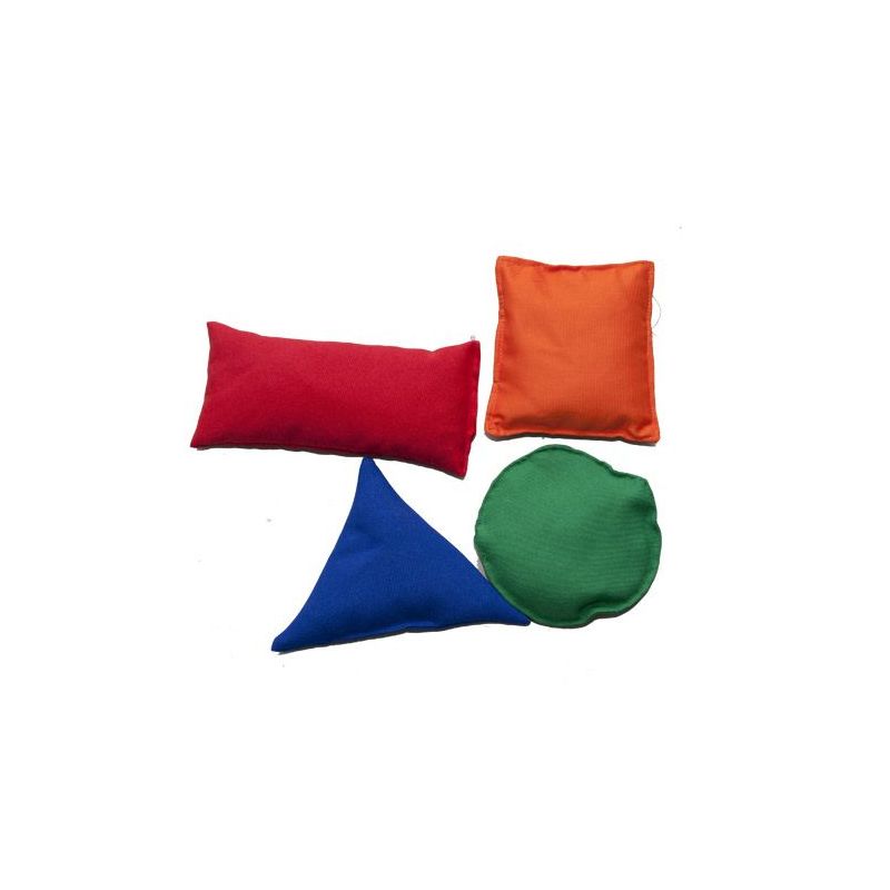 Bean Bags (11cm) - Shapes (4pc) in PVC bag - no print