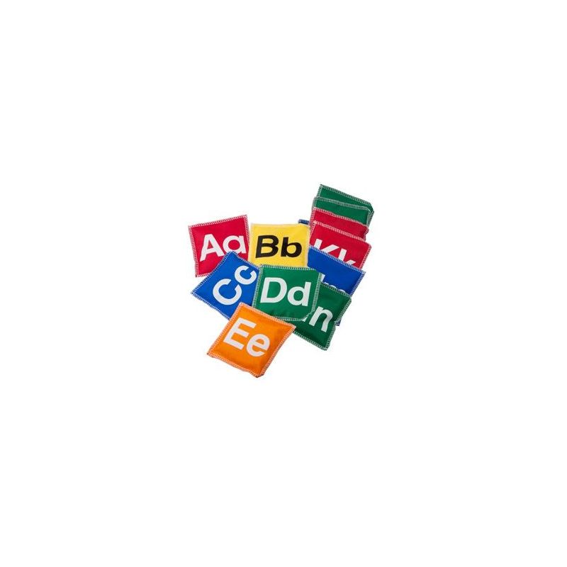 Bean Bags (11cm) - Printed Alphabet Letters S/S Aa-Zz (26pc) in Poly Bag