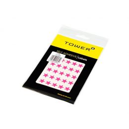Stickers - Stars  - 14mm (168pc) - Flu Pink