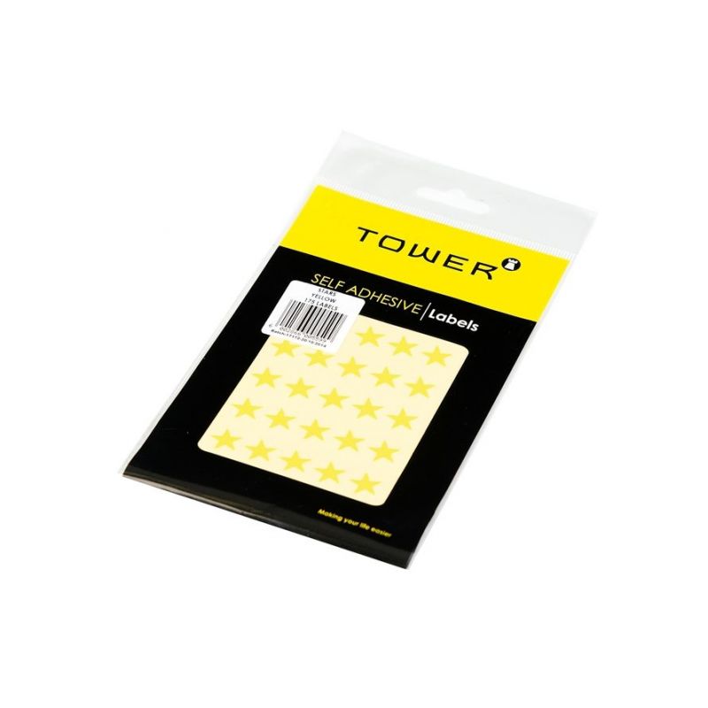 Stickers - Stars  - 14mm (168pc) - Yellow