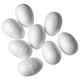 Polystyrene Eggs - Small (8pc)