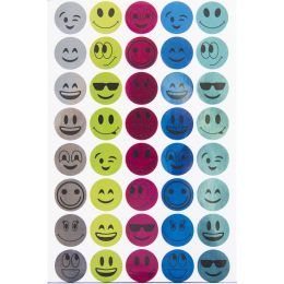 Stickers - Faces Labels - Mixed Metallic Pack (200pc)