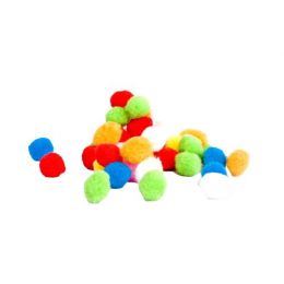 Pom Poms in Bag (10mm) 50pc Assorted Mix