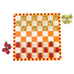 Board Game - Checkers (Dambord) - Wood