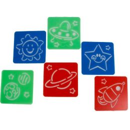Stencil Set - Space (6pc) Assorted