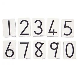 Numbers 0-9 (Sandpaper) - wood