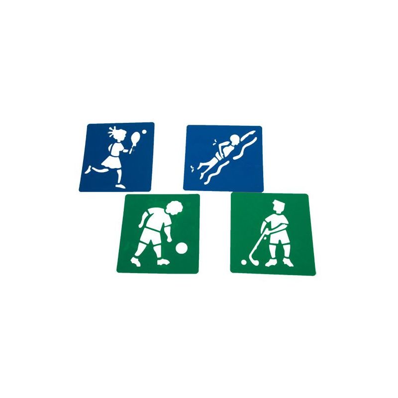 Stencil Set - Sport (4pc)