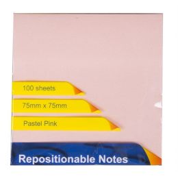 Sello-Notes Sticky Notes 75/75mm - Pastel Pink (100 Sheets)