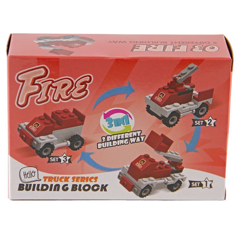 Basic Blocks - 3 in 1 Mini Building Set - Assorted Fire Series