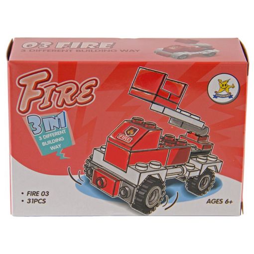 Basic Blocks - 3 in 1 Mini Building Set - Assorted Fire Series