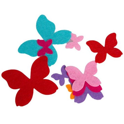 Felt - Butterfly Mix (12pc) Assorted